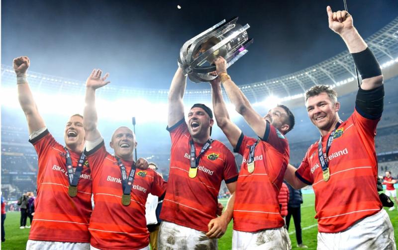 Kildare man Tadhg Beirne celebrates as Munster upset Stormers in URC final