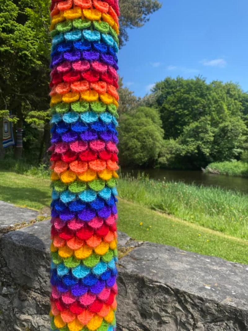 Anger as Yarn Bomb creations stolen from Linear Park in Newbridge