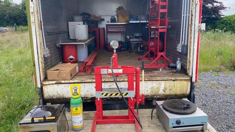 BREAKING: PHOTOS: Mobile drugs unit seized in Kildare 