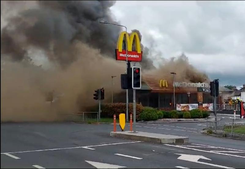 BREAKING: Blaze hits McDonald's restaurant in Newbridge, County Kildare