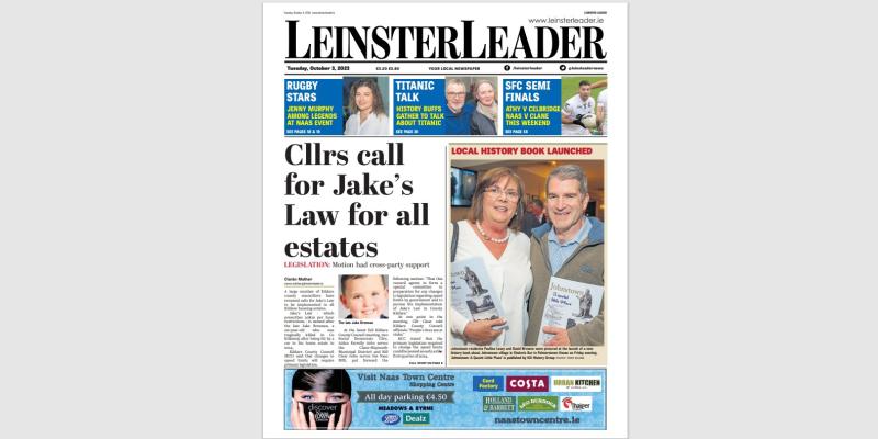 The latest LEINSTER LEADER is out! Buy in-store or subscribe at www.leinsterleader.ie