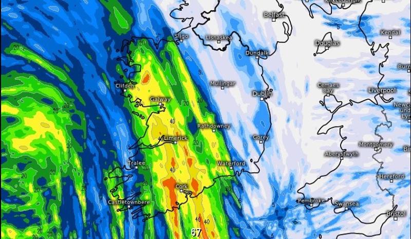 Two counties pinpointed for huge flood risk amid Met Éireann warning and 50mm deluge