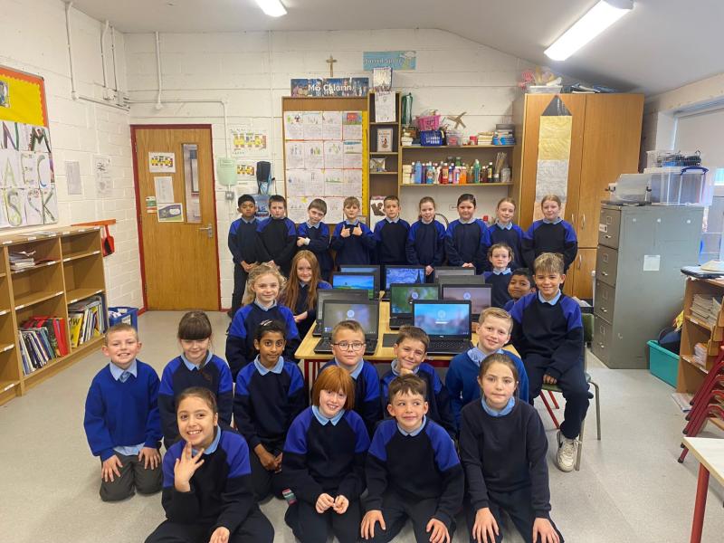KILDARE: Scoil Mhuire pupils in Newbridge develop their computer skills