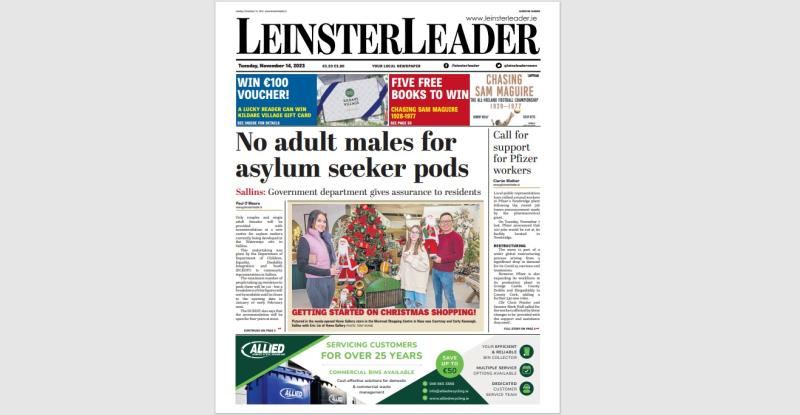 WIN €100 KILDARE VILLAGE SHOPPING VOUCHER with this week's LEINSTER LEADER