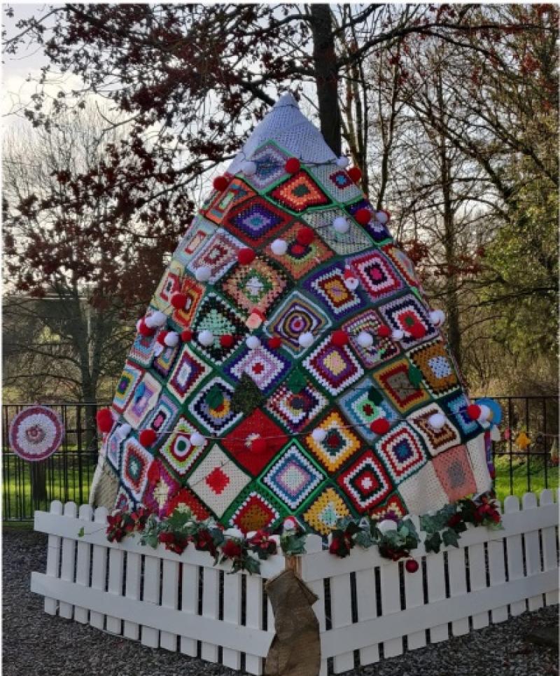 Monasterevin's crocheted Christmas tree gaining international attention