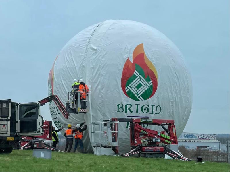 Naas Ball gets new cloak for Brigid 1500