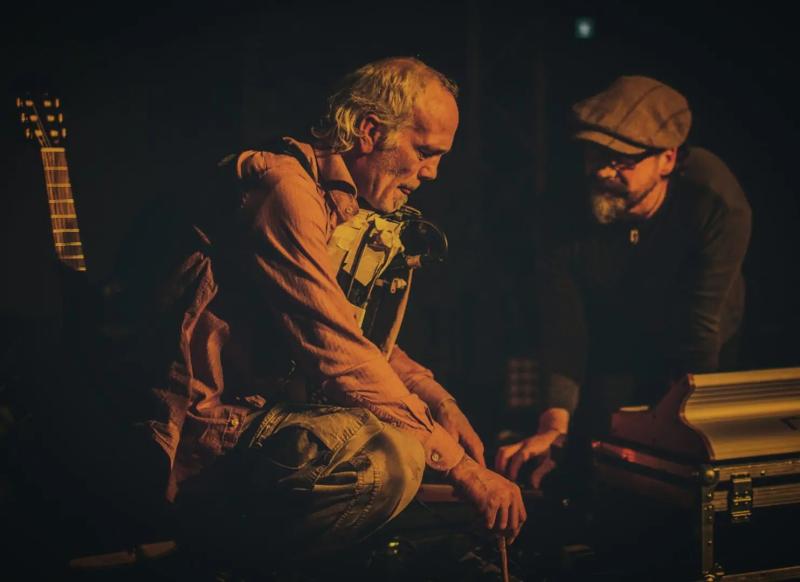 Musicians Rónán Ó Snodaigh and Myles O’Reilly