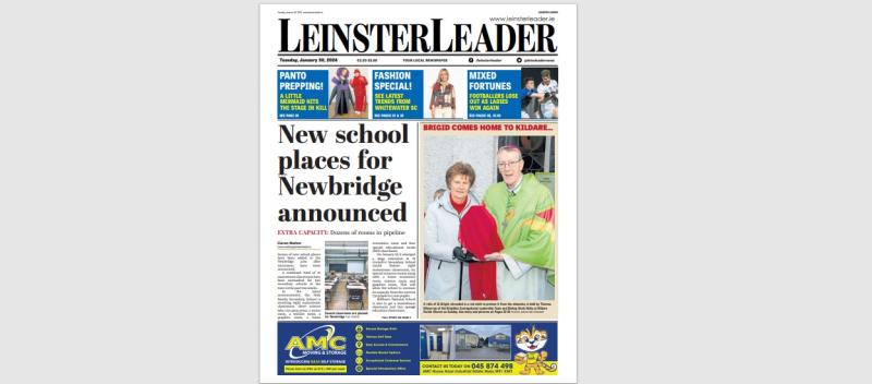The latest LEINSTER LEADER is in shops and online at www.leinsterleader.ie 