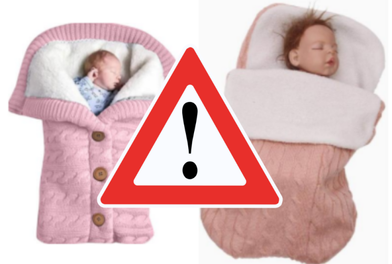 DANGER: Baby swaddle sleep bag bought by Irish parents could cause sudden infant death