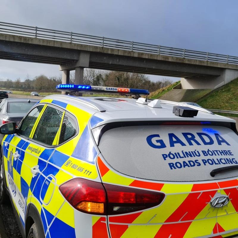 Gardaí in County Kildare arrest speeding driver who tested positive for cocaine
