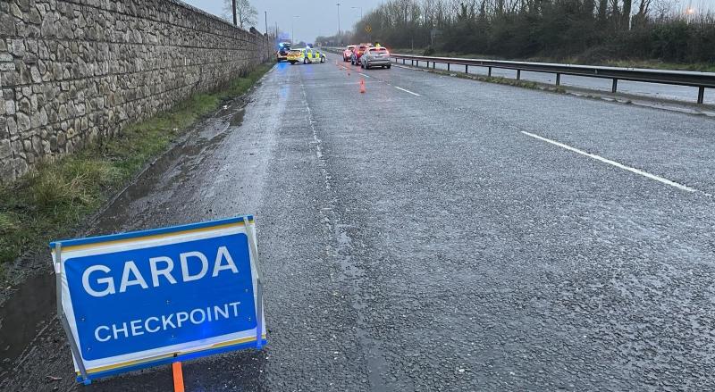 Driver arrested for fleeing from Kildare garda checkpoint on the wrong side of the road 