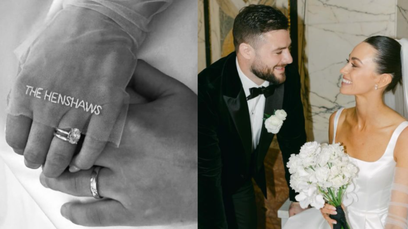 Irish rugby star Robbie Henshaw celebrates marriage to longtime love at lavish 5-star venue