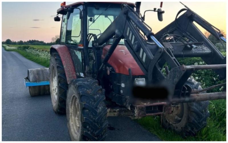Gardaí issue nationwide safety alert as 14-year-old drives uninsured tractor with teen passenger