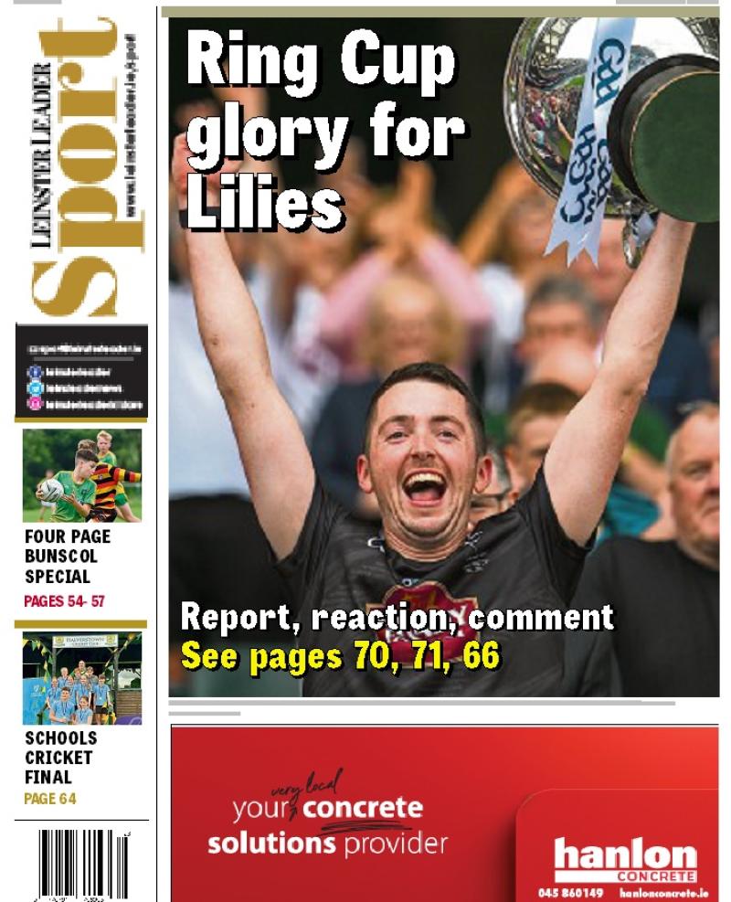 In this week's Leinster Leader Sport