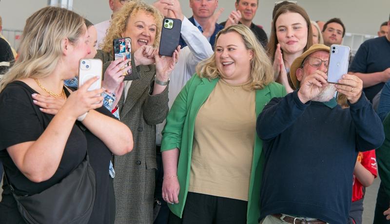 ELECTED:  Time for happy selfies as Evie Sammon elected in Naas 