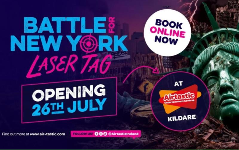 New indoor laser tag arena opens in Airtastic Kildare on July 26