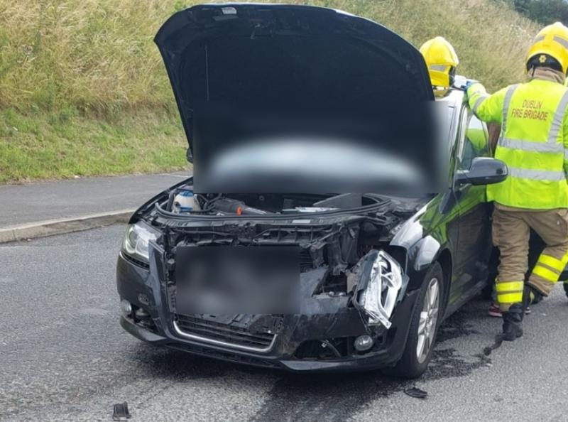 Scene of crash on N7 outbound near Red Cow 