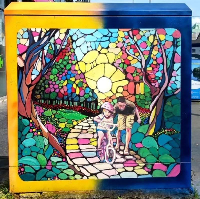 “The support and kindness I received on the street and online has been phenomenal”: Artist commended for colourful new murals in Naas, County Kildare