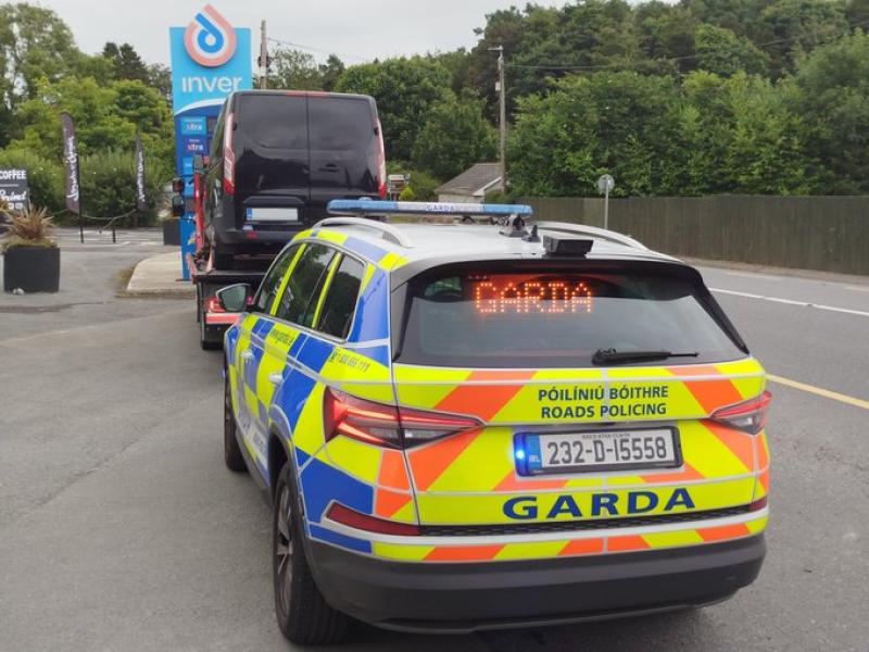 Gardaí in Naas, County Kildare seize van while on patrol