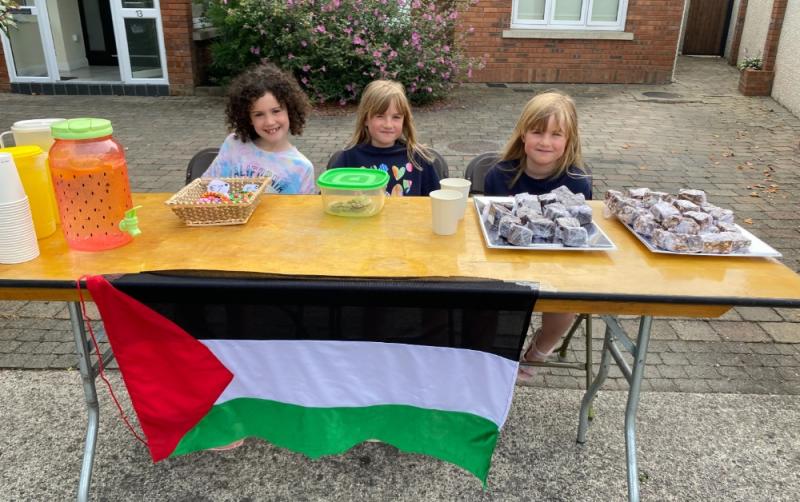 Naas kids raise money from lemonade stand in aid of Gaza