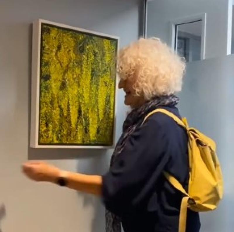 County Kildare arts group member returns to decorate Newbridge Business Centre