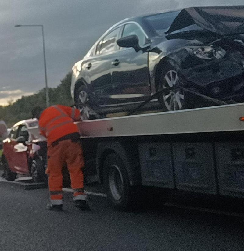 Traffic delays following collision on M50 yesterday evening 