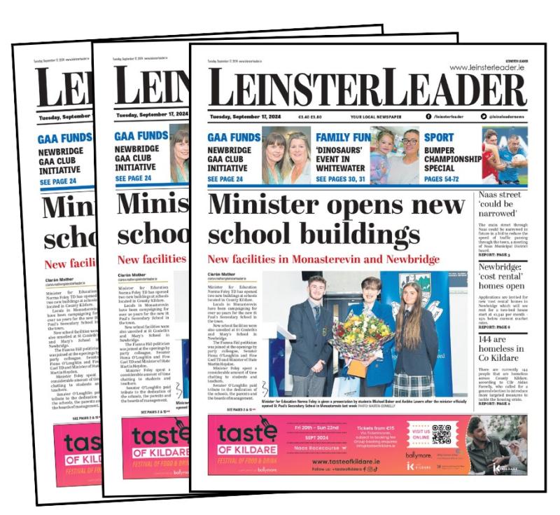 DON'T MISS! This week's LEINSTER LEADER is out! 