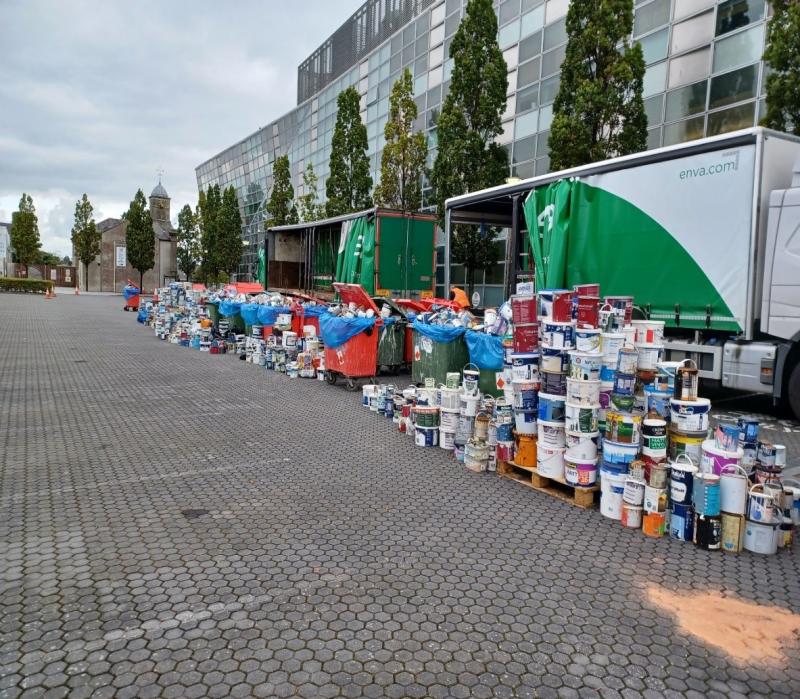 Over 37 tonnes of wase paint collected in five hours in Kildare