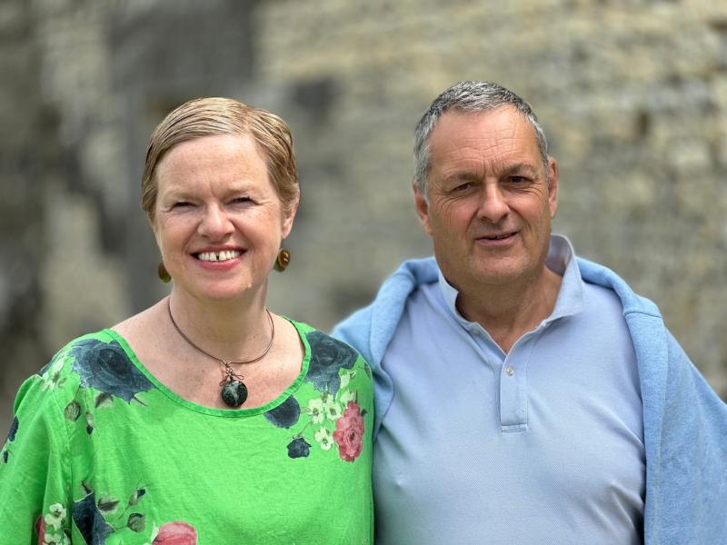 Charlie Ganley and his partner, Olive Towey