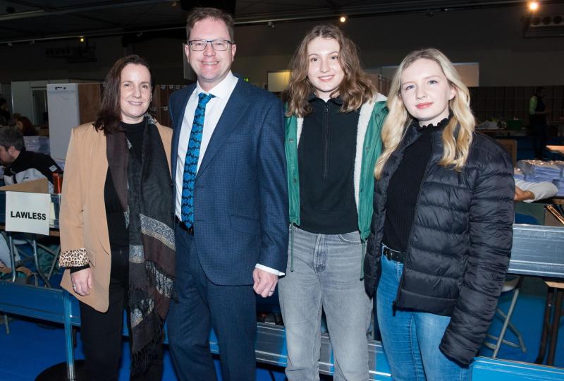 James Lawless with his wife and daughters (Photo: Martin Connelly)