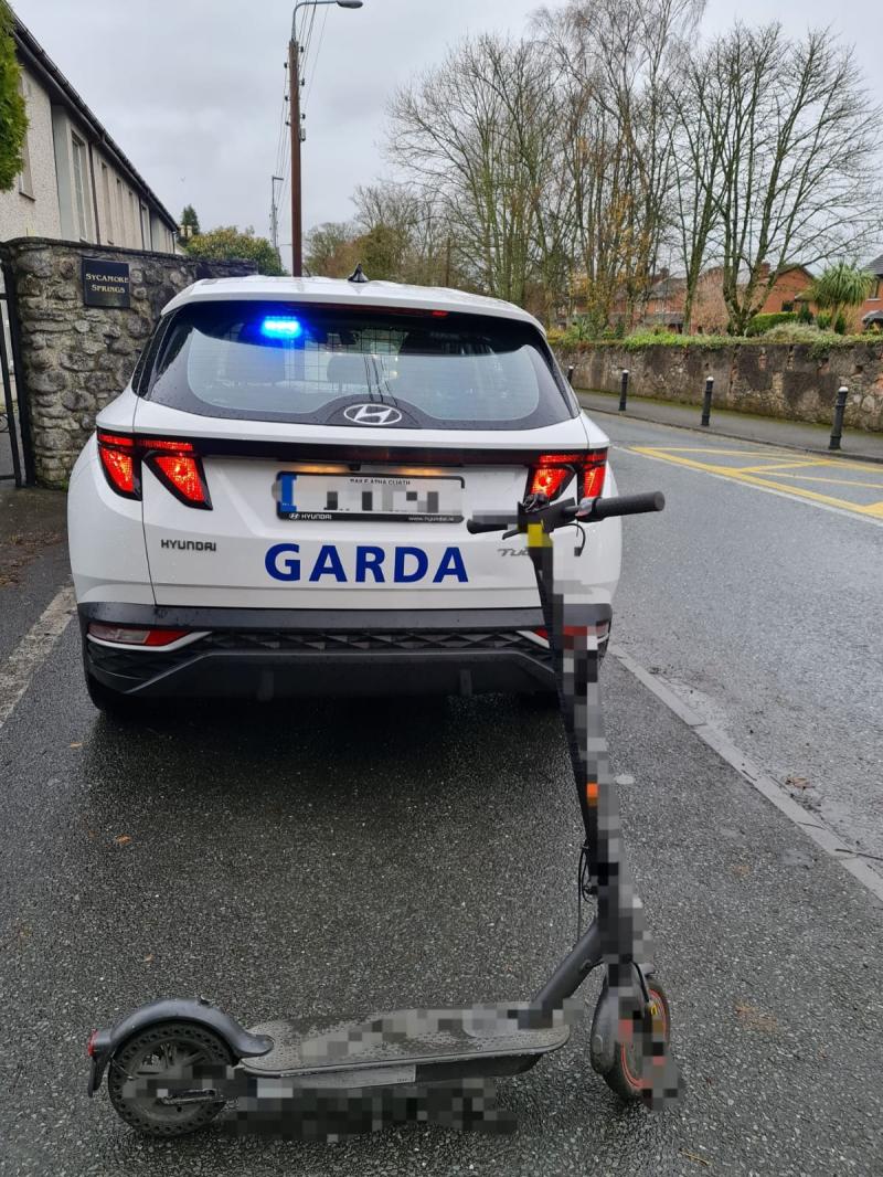 E-scooter rider on footpath fined by Naas Garda&iacute;