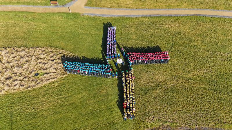 Pupils from Kill National School at Kerdiffstown Park, Kildare