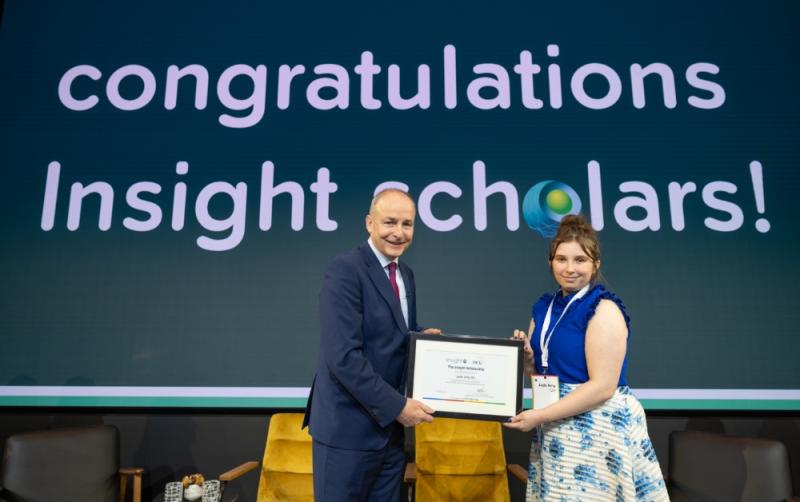 Kildare student awarded Insight scholarship by An Taoiseach at Google HQ