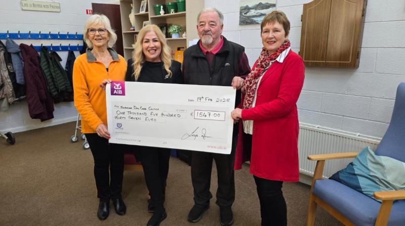 Local Kildare choir makes donation to Newbridge Day Care Centre 