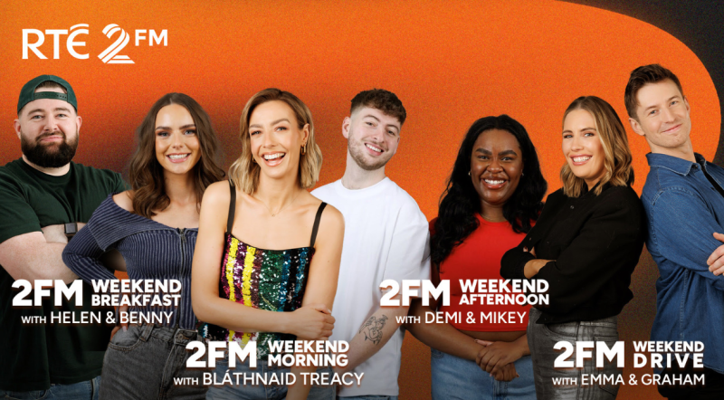 RTÉ 2FM’s fresh weekend lineup goes live this weekend with new presenters 