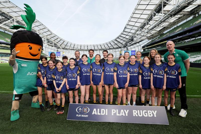 Students from Kildare primary school take centre stage at Aviva Stadium