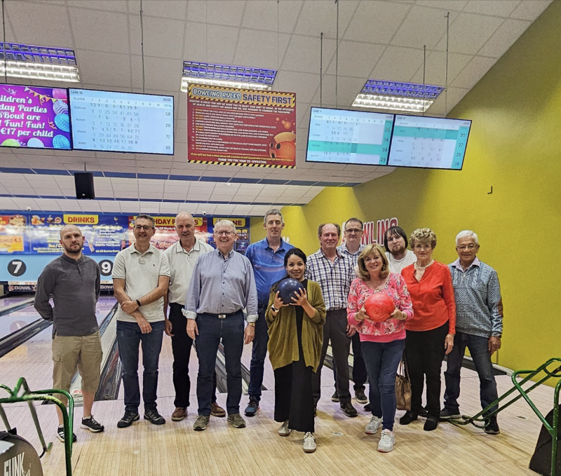 Naas Toastmasters in Kildare wrap up for the summer with a bowling session 
