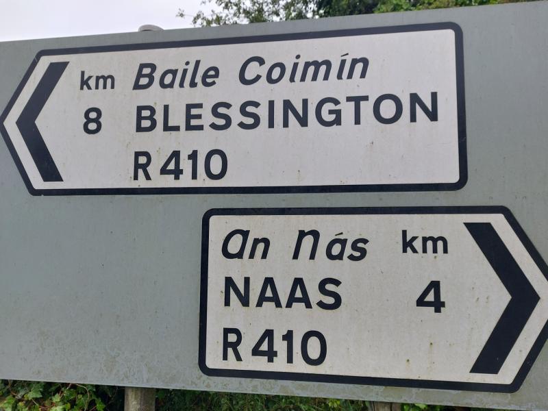 No speed signs for road near Kildare racecourse