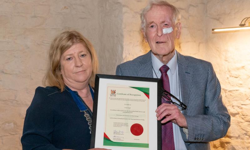 Kildare historian honoured by councillors in Athy 