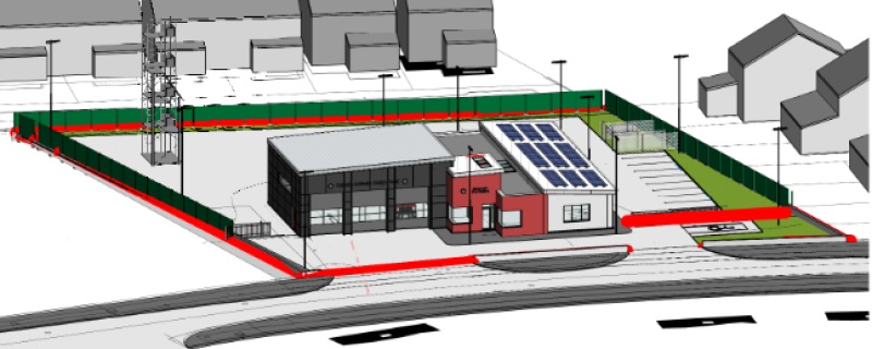 The site for the new fire station is located at Mullin Park, Maynooth and has been designed by a multi-disciplined team led by Vincent Hannon and Associates Architects.