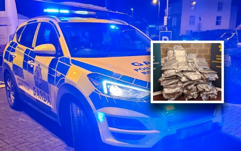 Man (40s) arrested after garda&iacute; 'intercept' van and uncover 80kg cannabis haul worth &euro;1.6m
