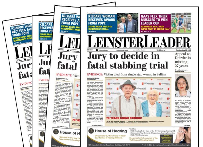 Kildare family marks 70 years in business - in this week's LEINSTER LEADER - out now! 