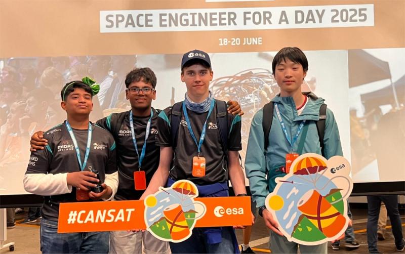 Kildare students represent Ireland at European Space Agency event