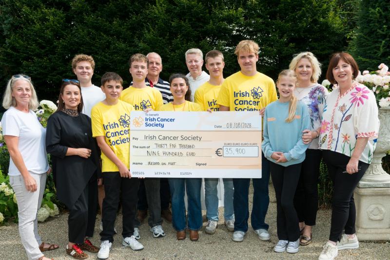 Four Kildare students raise over &euro;35k for Irish Cancer Society 