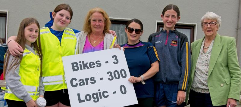 GALLERY: Kildare residents protest at the new cycle lanes R448 Timolin / Moone