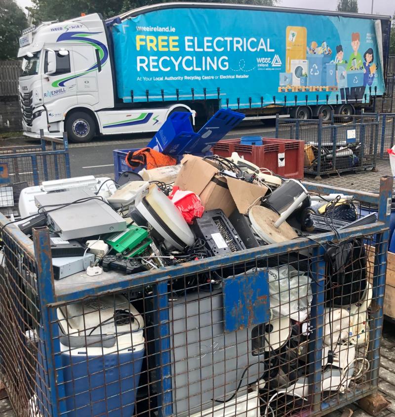 Eight tonnes of waste gathered in recycling event in one town