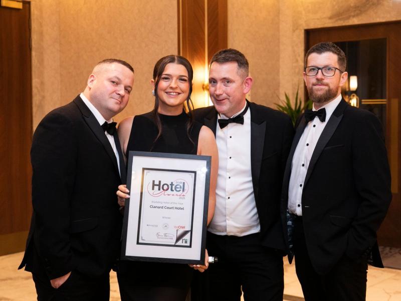 Kildare hotel wins 'Wedding Hotel of the Year 2025' at The Irish Hotel Awards 2025