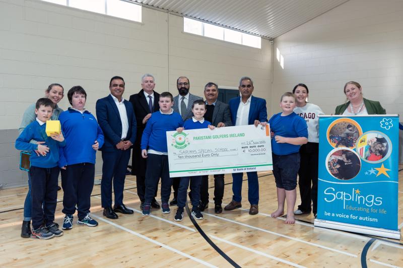 Pakistani Golfers Ireland donate €10,000 to special school attended by Kildare pupils