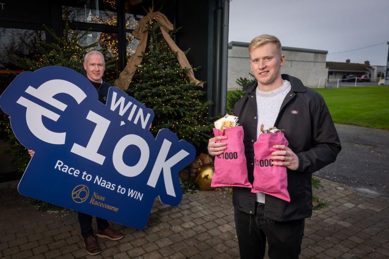 Irish rugby star launches giveaway prize at Naas Racecourse 