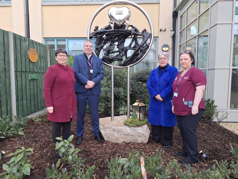 Kildare hospital unveils Covid-19 memorial sculpture